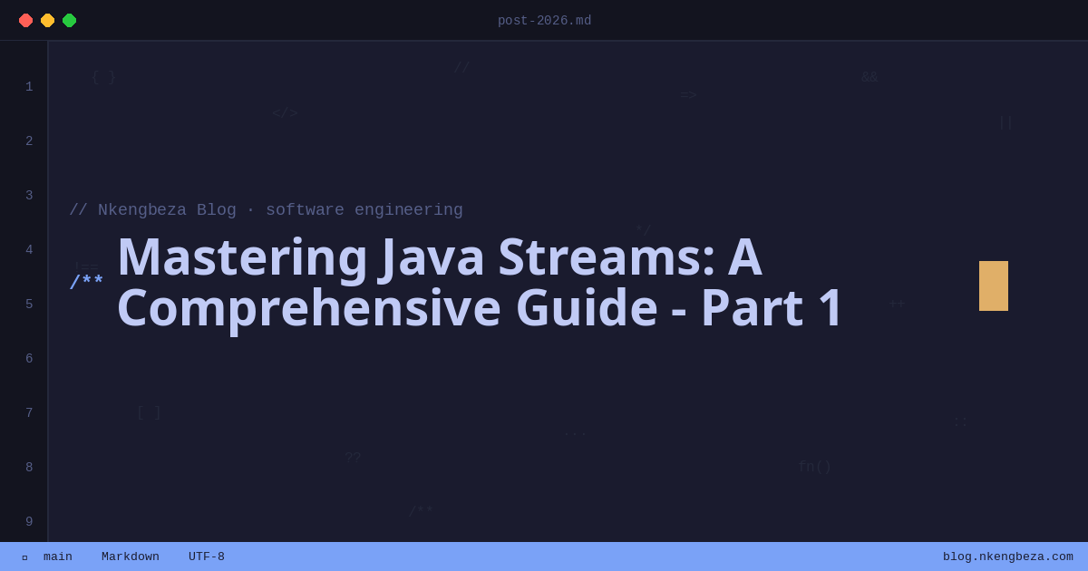 Mastering Java Streams: A Comprehensive Guide - Part 1